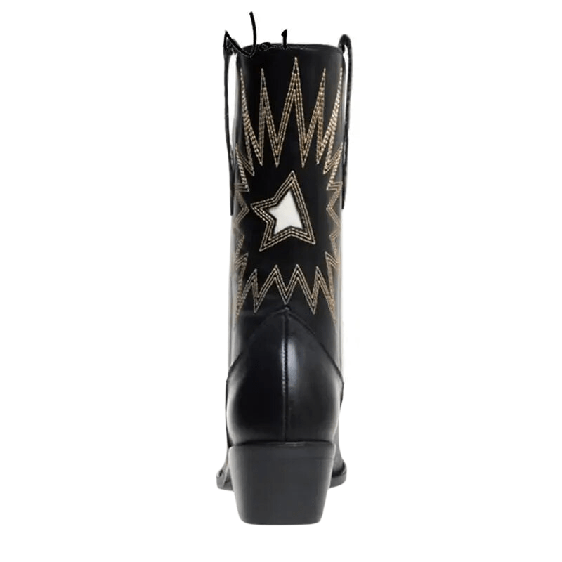 Élégantes Bottes Cowboy Noires pour Femme