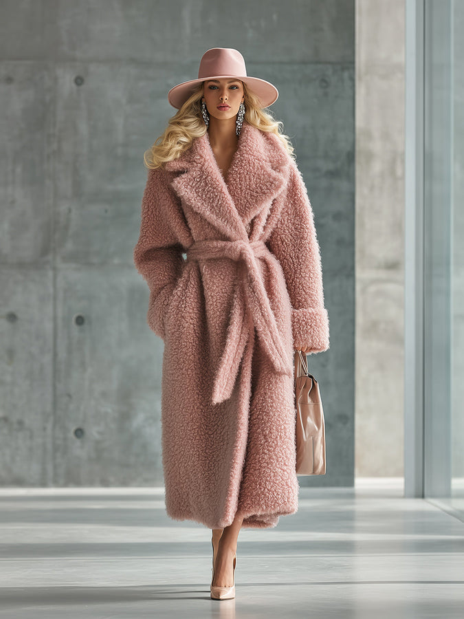 Veste en Fleece Teddy Rose : Élégance Décontractée et Tendance