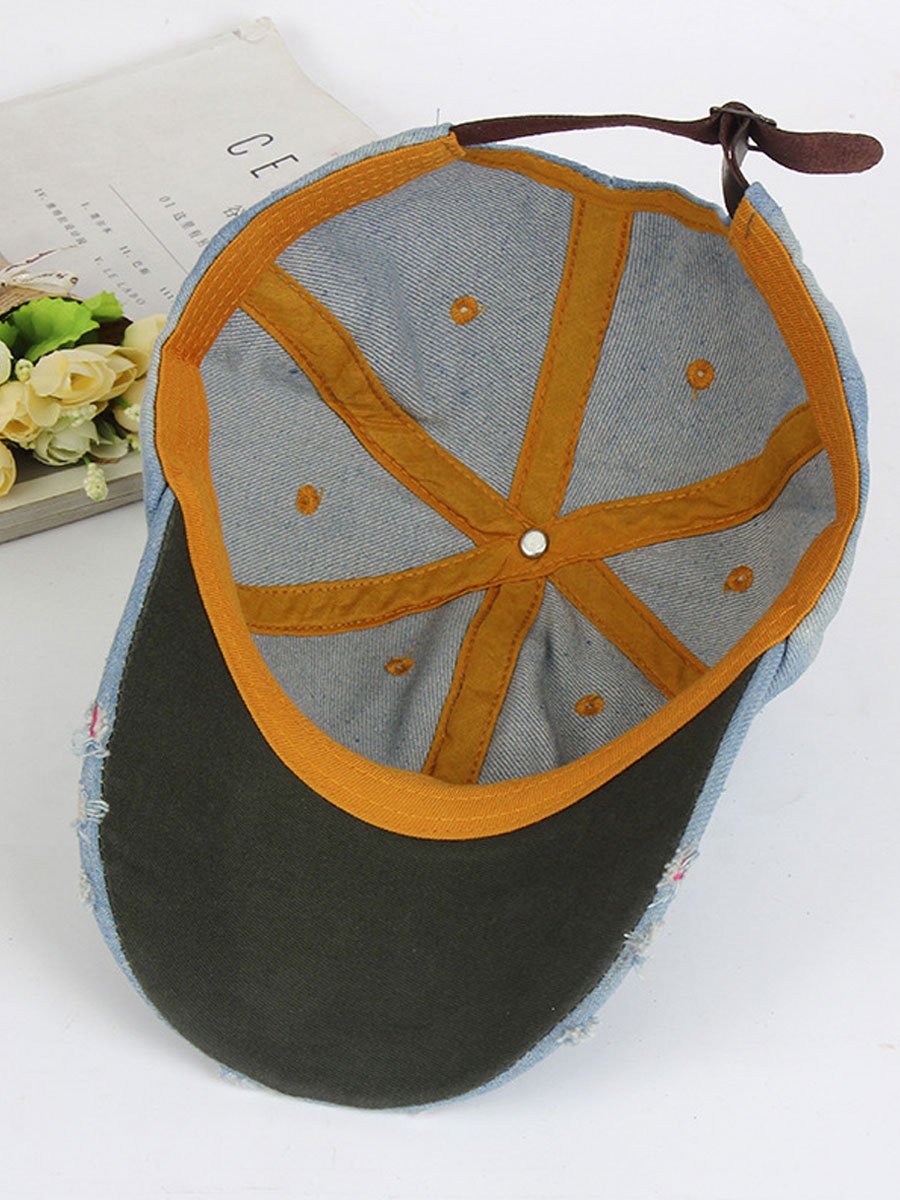 Casquette en Denim Stylée avec Protection Solaire - Idéale pour un Look Décontracté