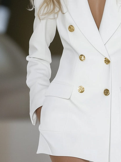 Robe Mini Élégante à Manches Longues - Expédition Rapide en 24 Heures