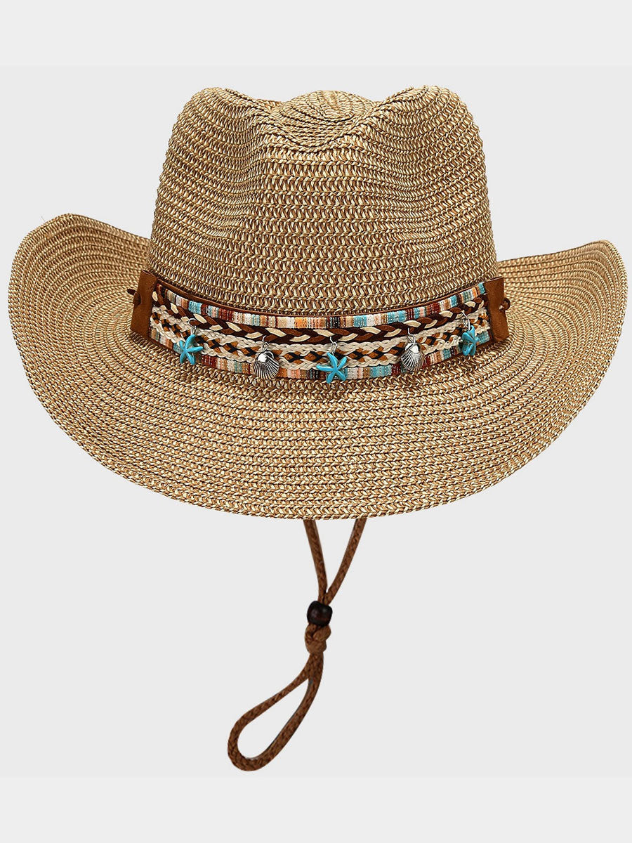 Chapeau de Plage Boho Rétro : Solaire et Respirant