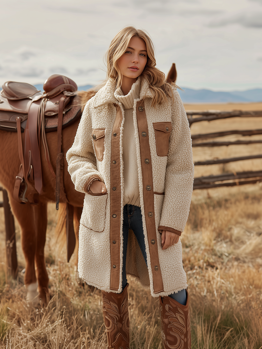 Vintage Western Sherpa Coat