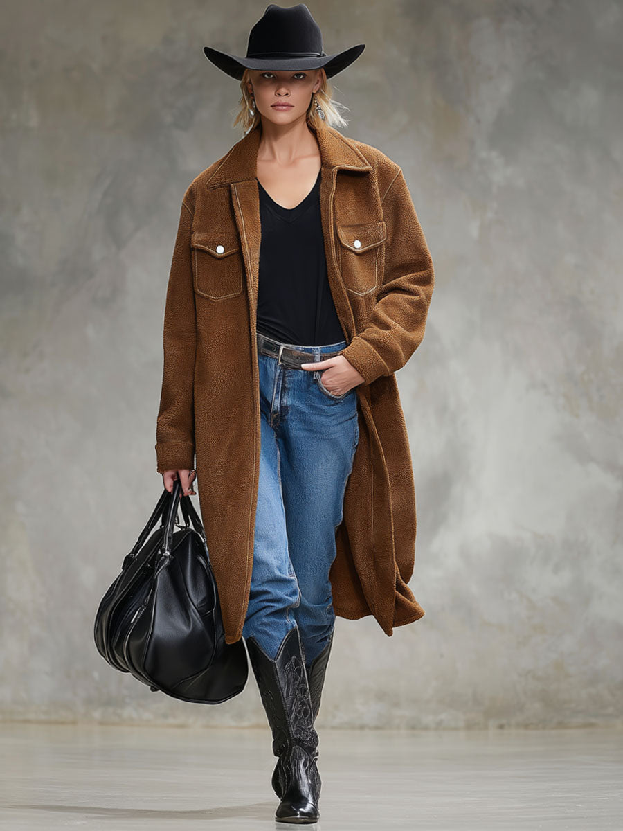 Veste en polaire réversible avec poches doubles et fermeture à boutons