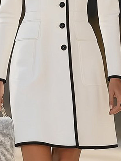 Robe Luxe à Col Rond - Expédition Rapide en 24 Heures