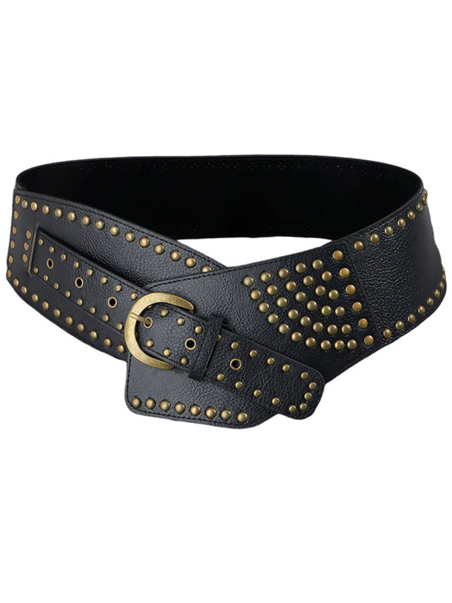 Ceinture Western Vintage à Rivets