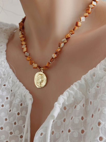 Collier de Clavicule Élégant en Perles Baroques Naturelles – Parfait pour les Vacances