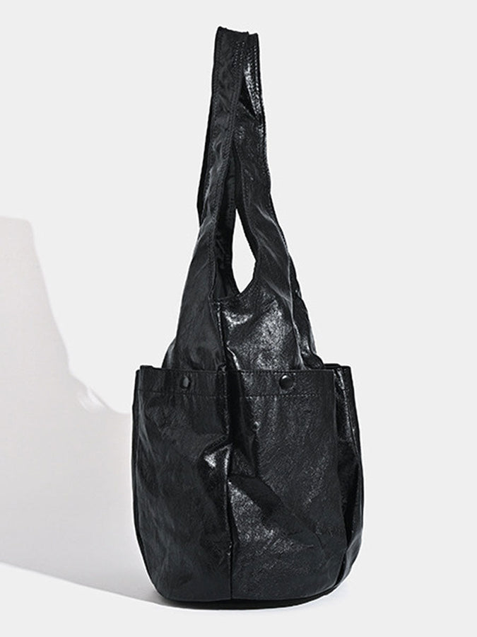 Sac Vintage Éco-Cuir à Poches Multiples pour un Style Unique