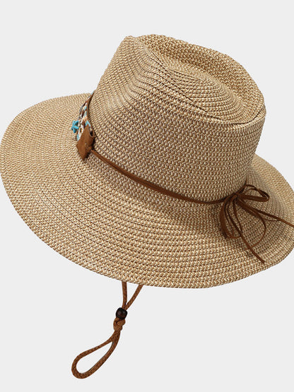 Chapeau de Plage Boho Rétro : Solaire et Respirant