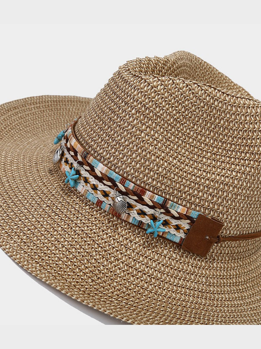 Chapeau de Plage Boho Rétro : Solaire et Respirant