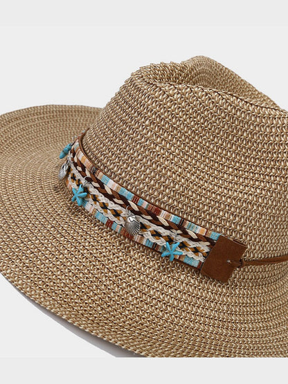 Chapeau de Plage Boho Rétro : Solaire et Respirant