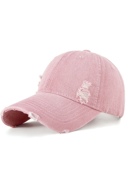 Casquette de Baseball en Jean Délavé au Style Sportif