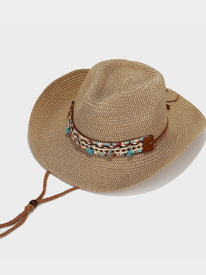 Chapeau de Plage Boho Rétro : Solaire et Respirant