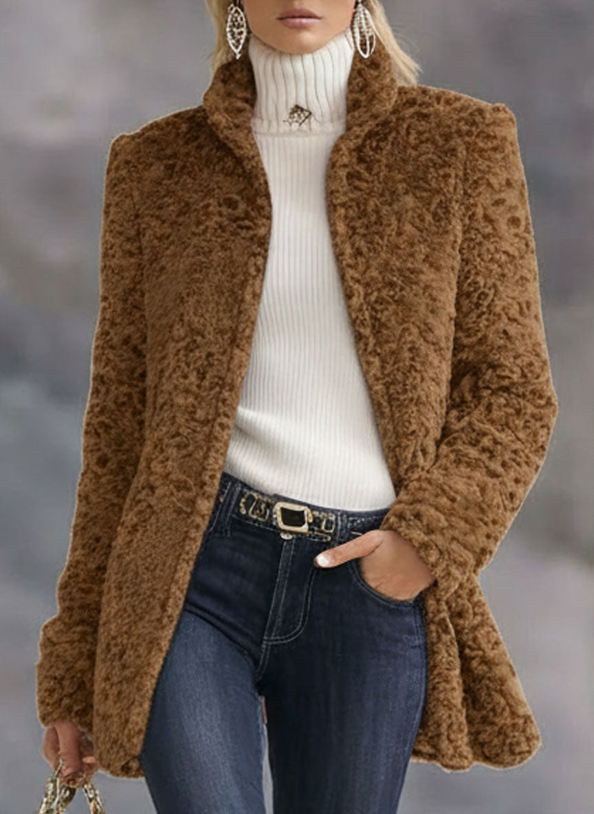 Vintage Brown Western Teddy Coat