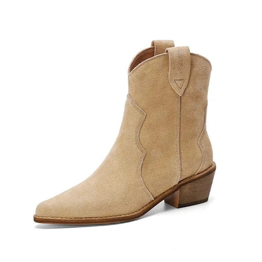 Chaussures de Cowboy en Cuir pour Femmes