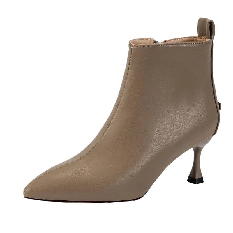 Beige Western Boots for Women