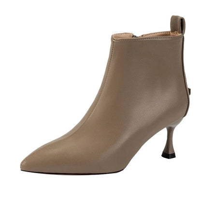 Beige Western Boots for Women