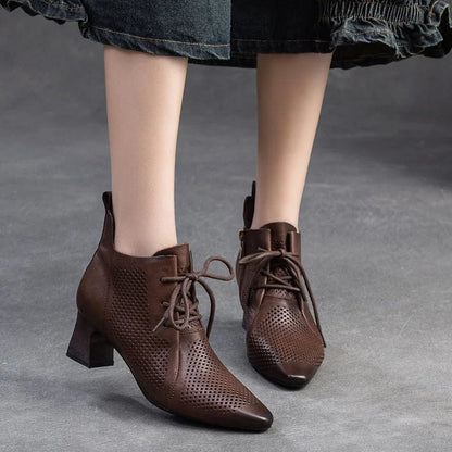 Chic Cowboy-Style Ankle Boots for Women