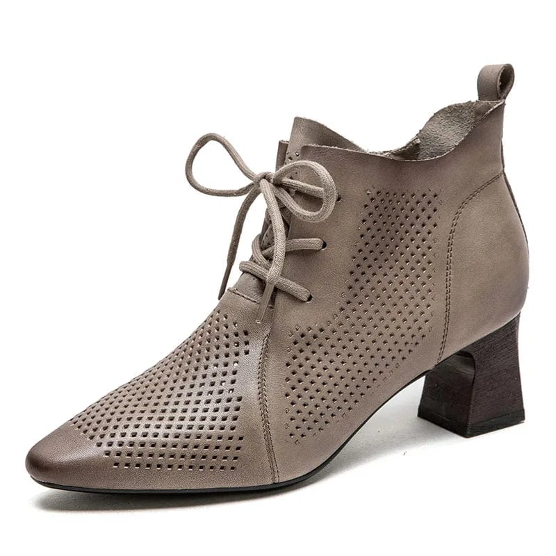 Chic Cowboy-Style Ankle Boots for Women