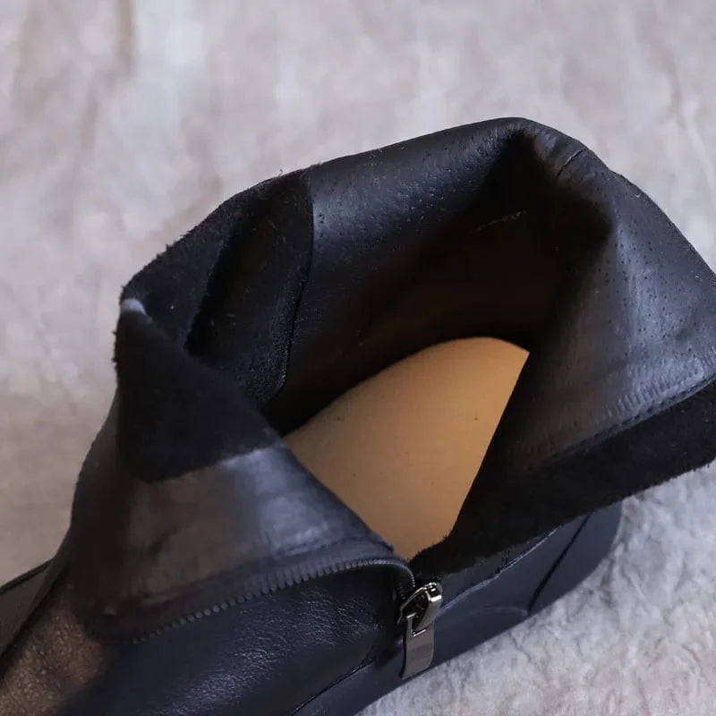 Chic Bottines Cowboy Noires pour Femme