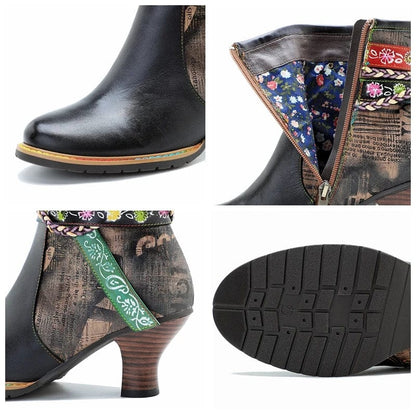 Western-Inspired Cowboy Ankle Boots