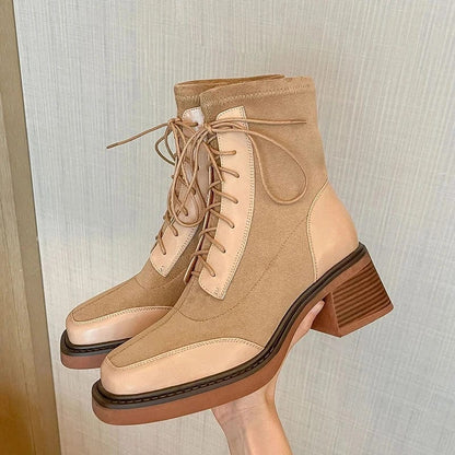 Chic Western Suede Ankle Boots