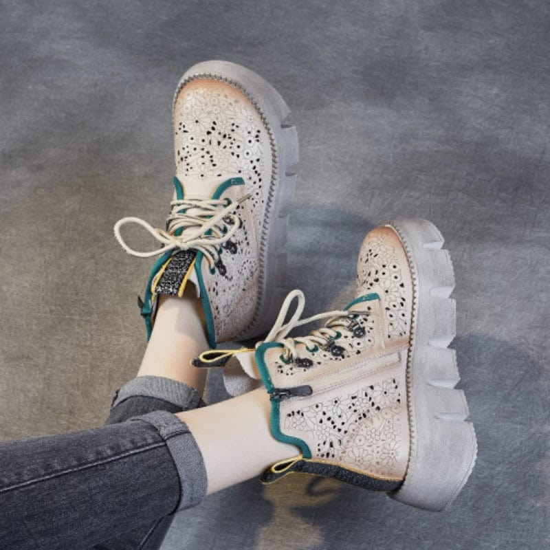 Chic Camel Western Ankle Boots for Women