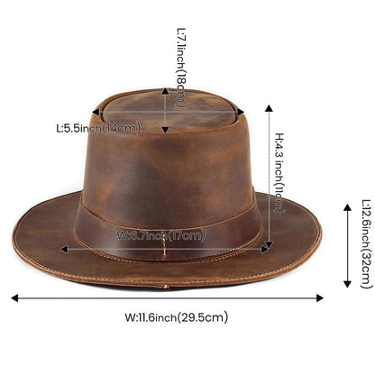 Western Leather Hat