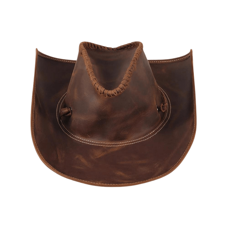 Authentic Leather Cowboy Hat