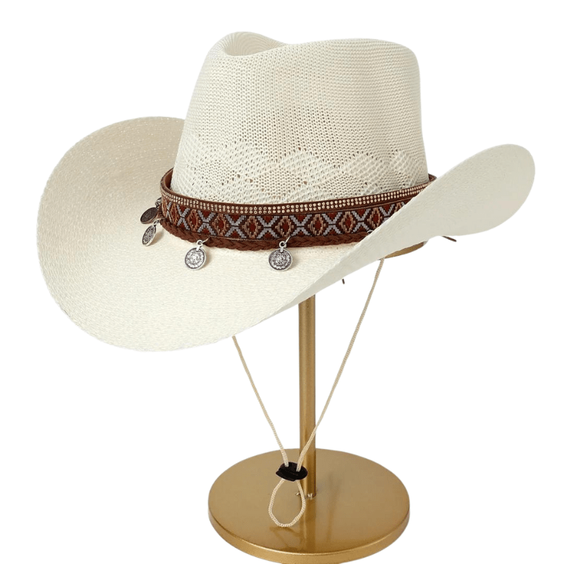 Chapeau en Paille Style Country pour Femme VIP
