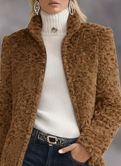 Vintage Brown Western Teddy Coat