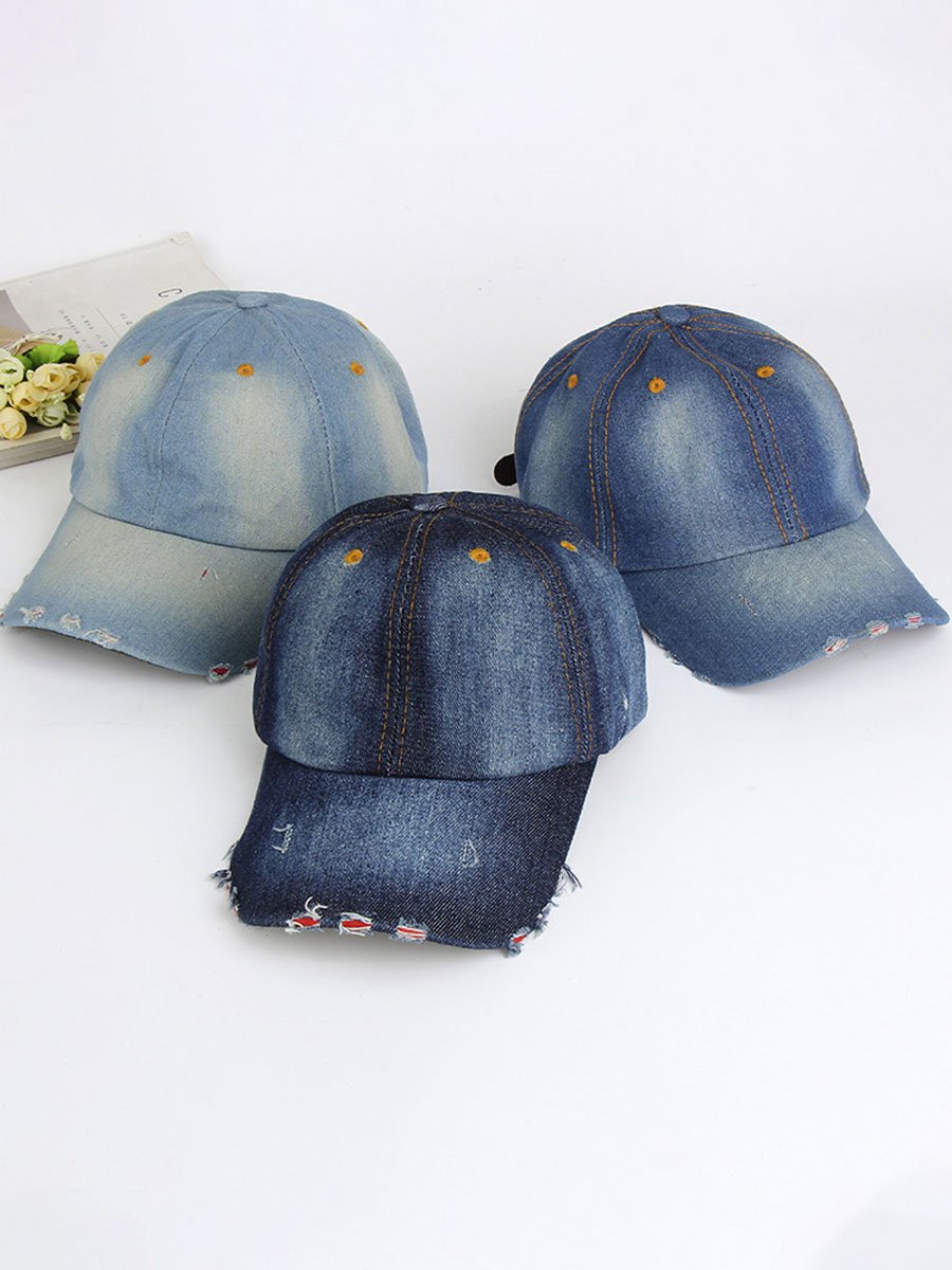 Casquette en Denim Stylée avec Protection Solaire - Idéale pour un Look Décontracté