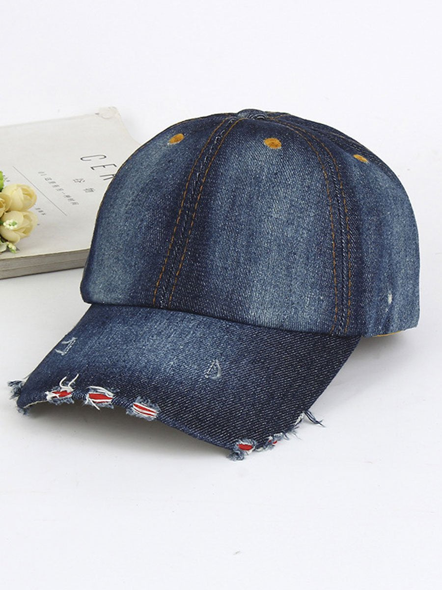 Casquette en Denim Stylée avec Protection Solaire - Idéale pour un Look Décontracté