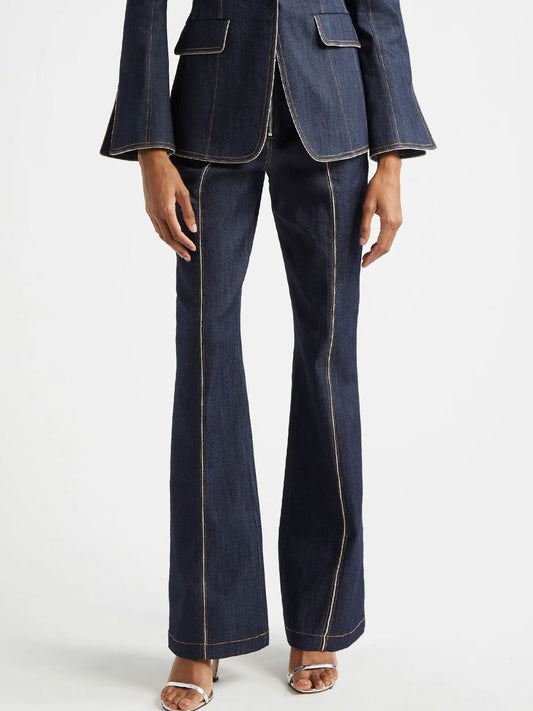 Jeans Évasés Vintage avec Fermeture Éclair - Expédition en 24 Heures !