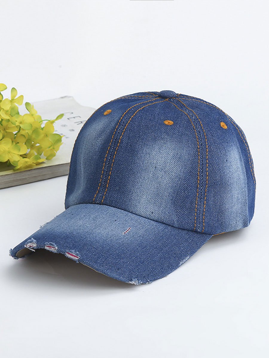 Casquette en Denim Stylée avec Protection Solaire - Idéale pour un Look Décontracté