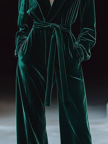 【Expédition Rapide en 24h】Combinaison en Velours au Style Rétro