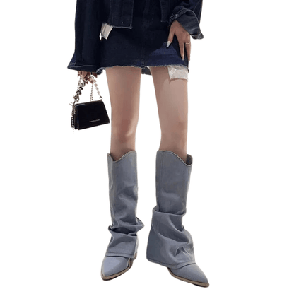 Chic Blue Boots for Women