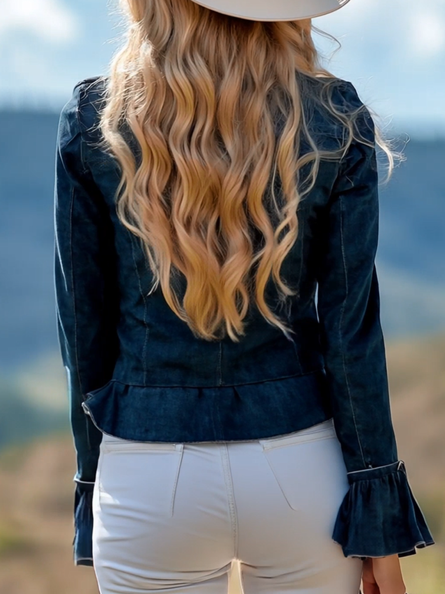 Vintage Casual Marine Suede Flight Shirt